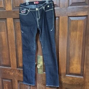 Apple Bottoms Dark Blue Skinny Jeans